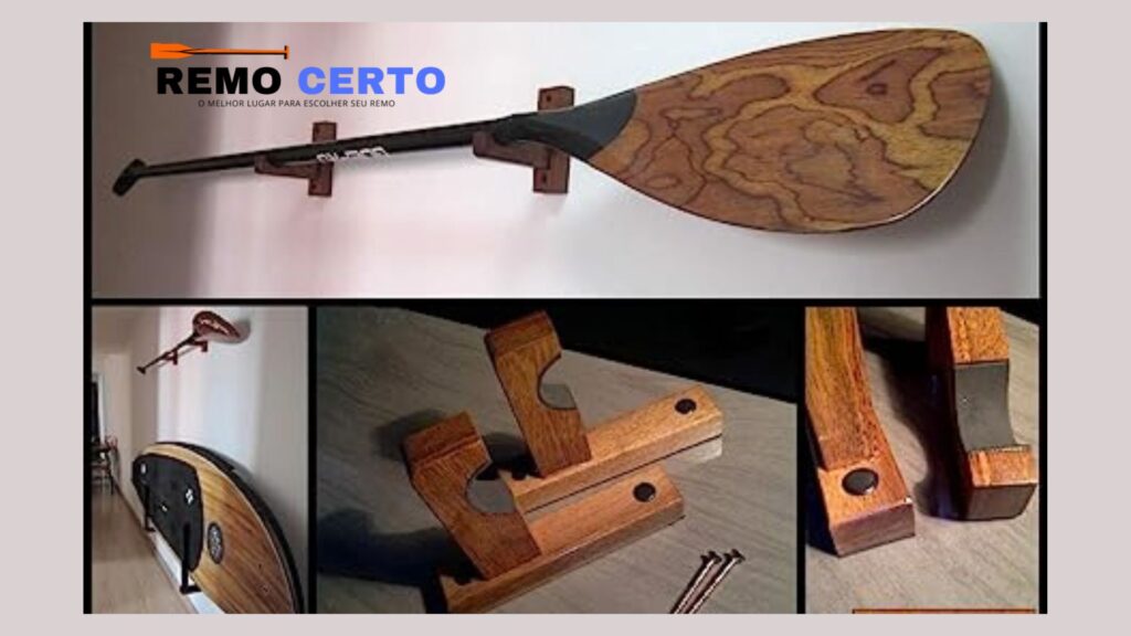 Suporte para Remos em Madeira. Blog Remo certo